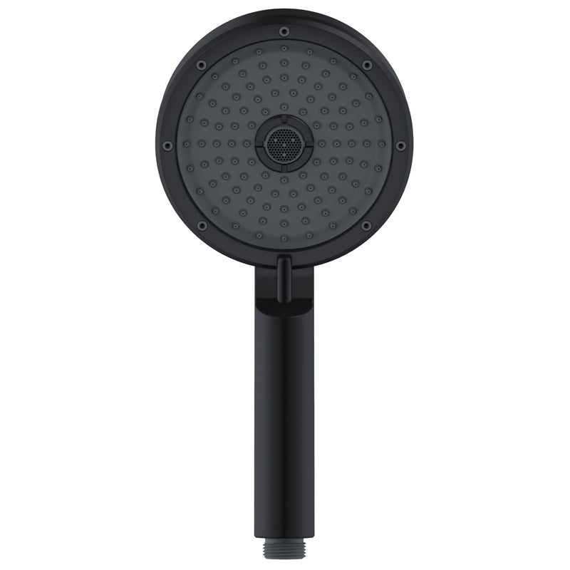 Rynx | Matt Black Hand Shower Modern 3-Stream Round Wall Mounted Hand Shower