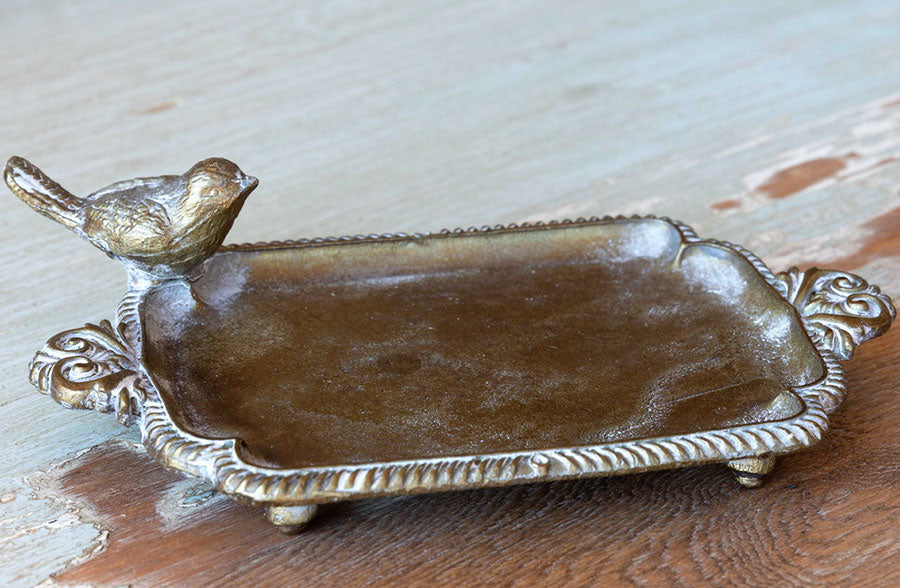 Rynx | Brass Bird Soap Dish, Set of 2
