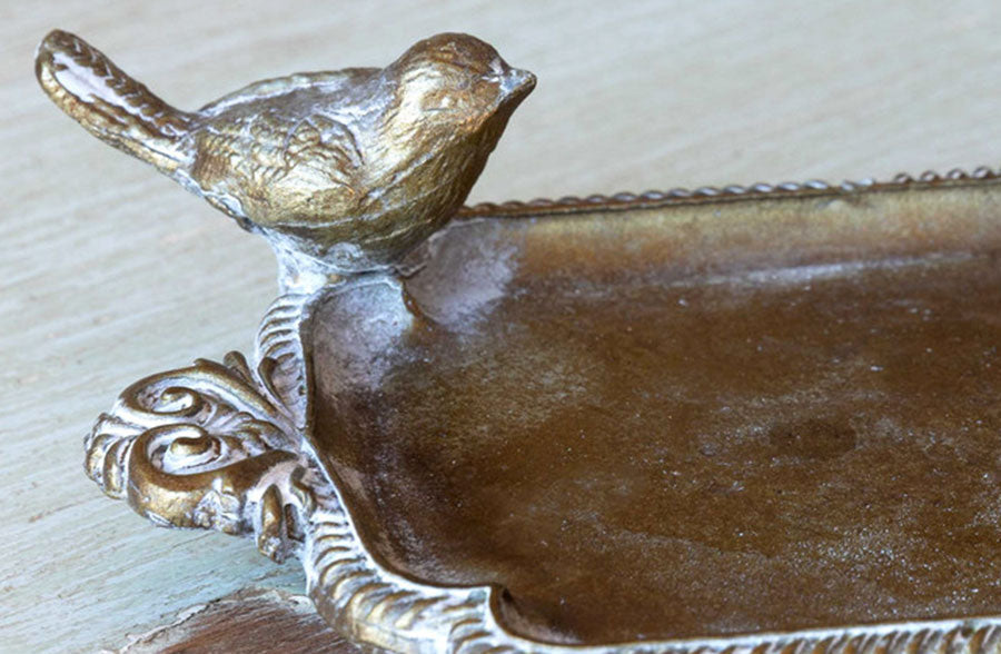 Rynx | Brass Bird Soap Dish, Set of 2