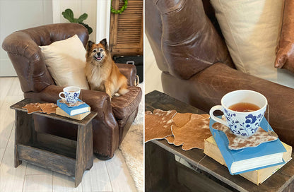 Rynx | Handmade cowhide coasters, set of 4