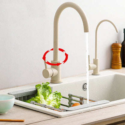 Rynx | Modern 1-handle bar faucet with connection lines kitchen faucet in black