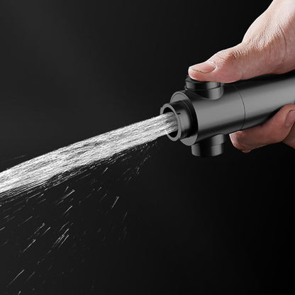 Rynx | Bathroom Shower Head 5-Stream Round Hand Shower Holder Wall Mount Shower Head