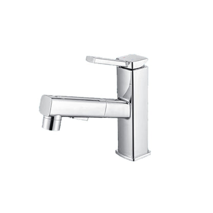 Rynx | Lever handle fitting Pull-out basin mixer with swivel spout