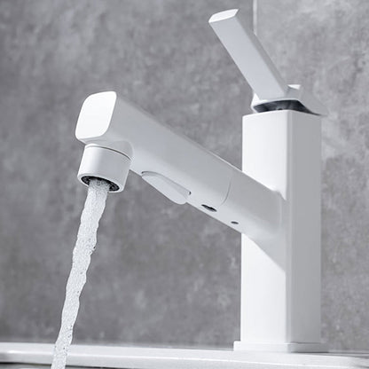 Rynx | Lever handle fitting Pull-out basin mixer with swivel spout