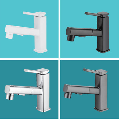 Rynx | Lever handle fitting Pull-out basin mixer with swivel spout