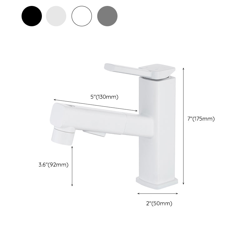 Rynx | Lever handle fitting Pull-out basin mixer with swivel spout