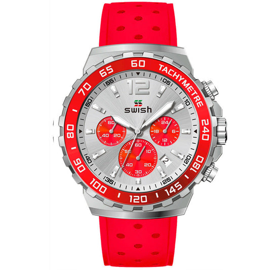 Rynx | Men’s Luminous Sports Breathable Hole Silicone Strap Six-pin Quartz Watch