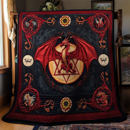 Rynx | Celtic Dragon Circle Quilt