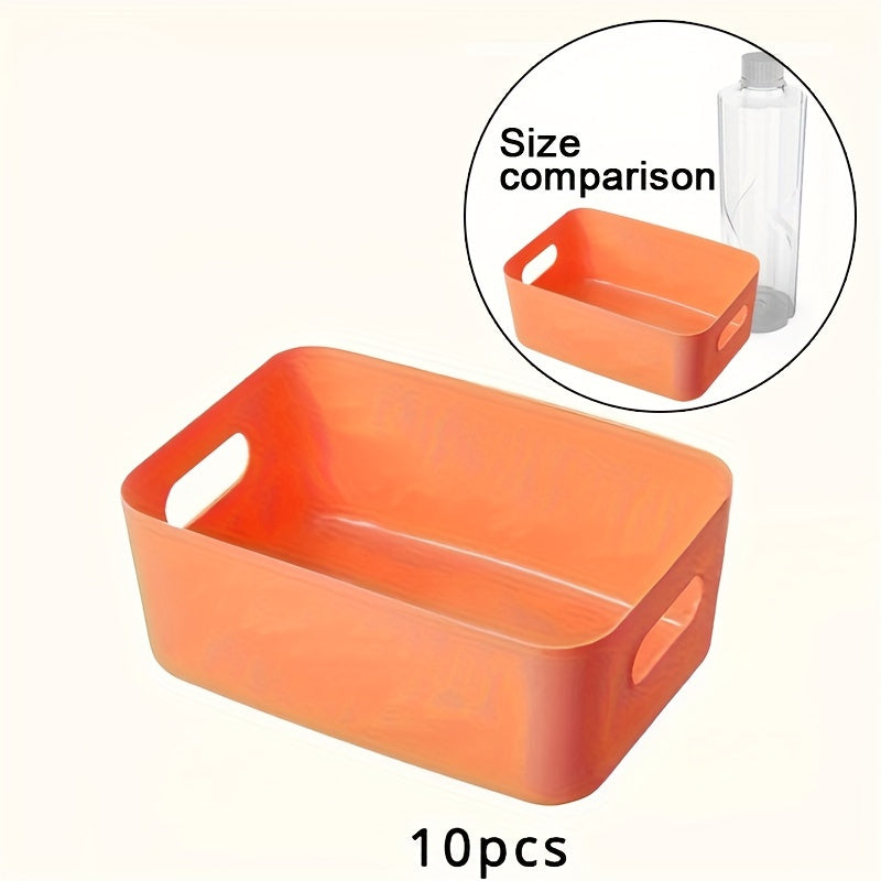 Rynx | Set of 10 Storage Boxes - Lightweight Plastic Organizer