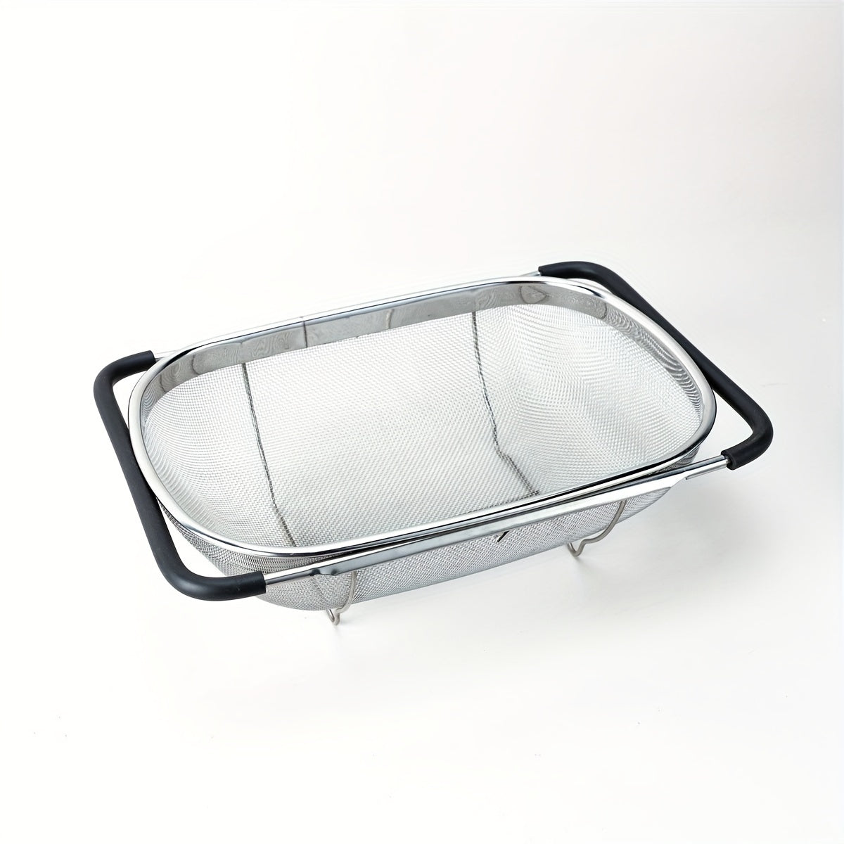 Rynx | Stainless Steel Sink Colander and Vegetable Washing Basket - Adjustable Strainer Rack for Fruits and Vegetables - Multifunctional Kitchen Gadgets and Accessories