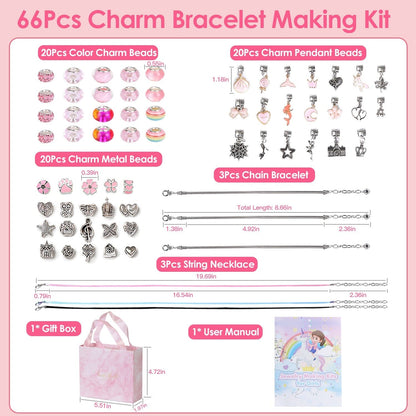Rynx | 66 pieces: Charm bracelet making set