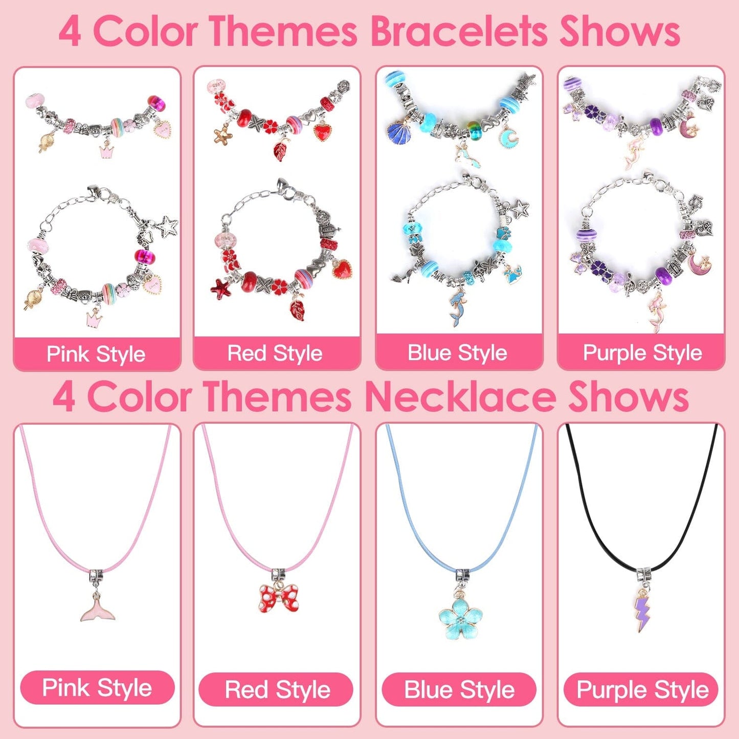 Rynx | 66 pieces: Charm bracelet making set