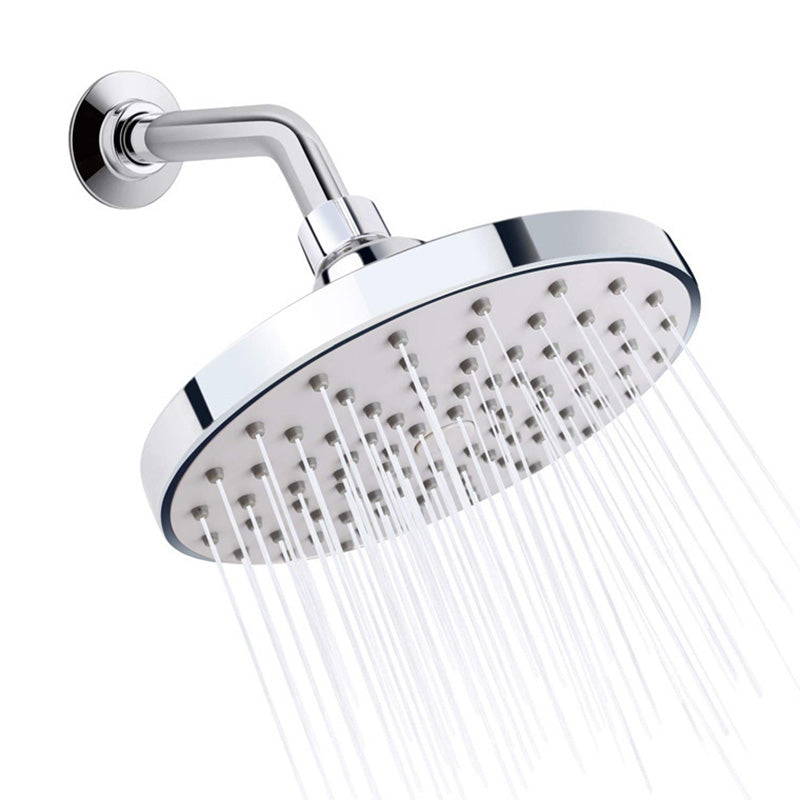 Rynx | Round Fest Shower Head Silver Single Jet Wall Mounted Shower Head