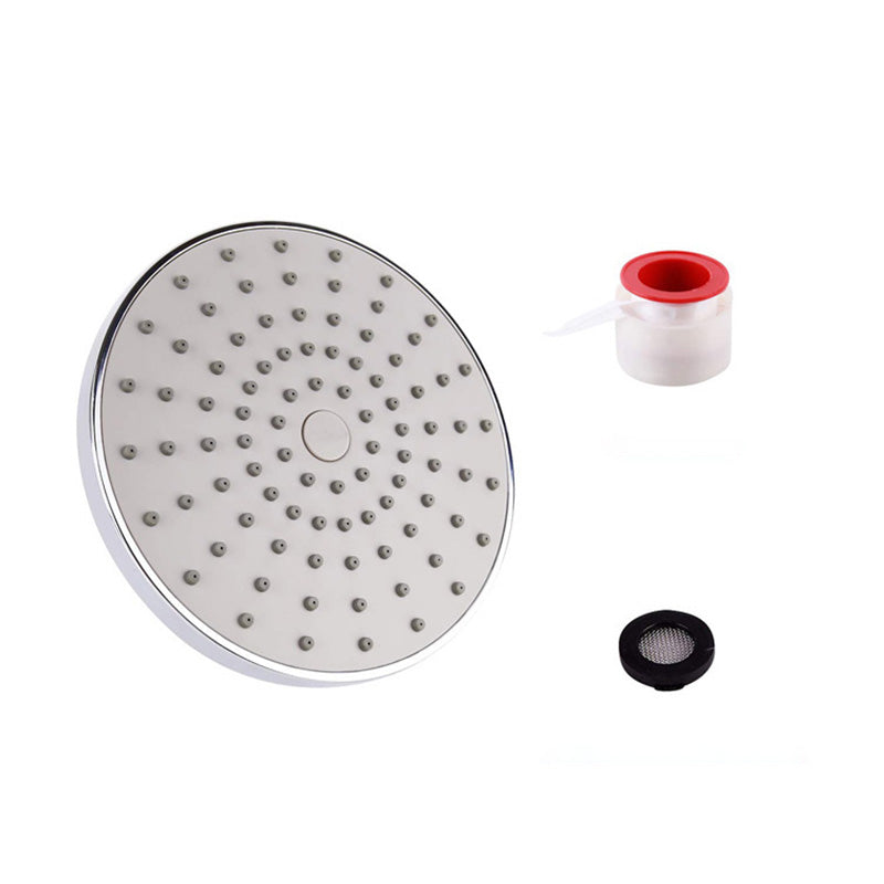Rynx | Round Fest Shower Head Silver Single Jet Wall Mounted Shower Head