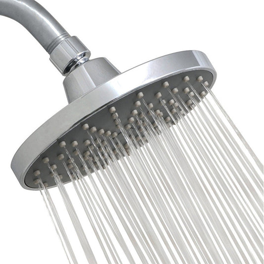 Rynx | Round Fest Showerhead Silver Single Jet Wall Mount Showerhead