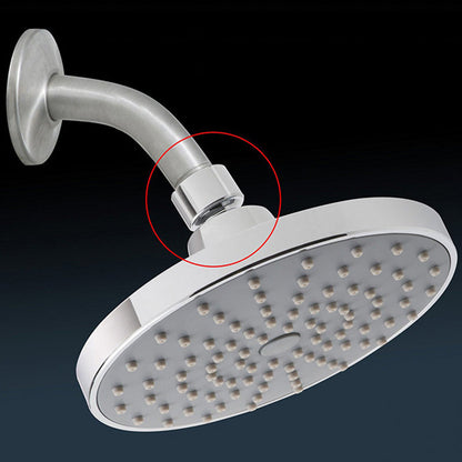 Rynx | Round Fest Shower Head Silver Single Jet Wall Mounted Shower Head