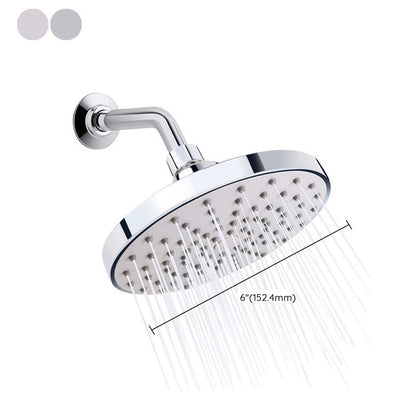 Rynx | Round Fest Shower Head Silver Single Jet Wall Mounted Shower Head