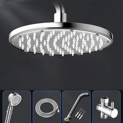 Rynx | Modern Showerhead Combination Double Showerhead Polished Stainless Steel Wall Mounted Showerhead