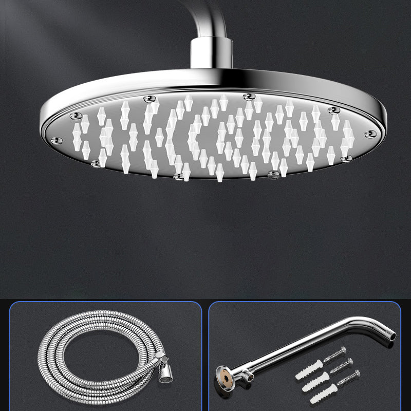 Rynx | Modern Showerhead Combination Double Showerhead Polished Stainless Steel Wall Mounted Showerhead