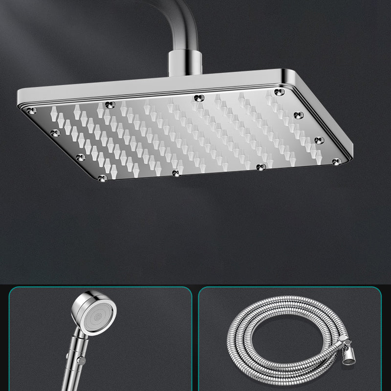 Rynx | Modern Showerhead Combination Double Showerhead Polished Stainless Steel Wall Mounted Showerhead