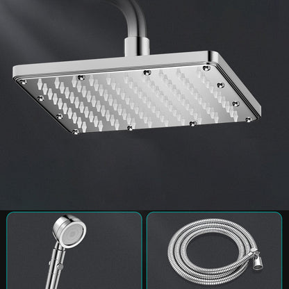 Rynx | Modern Showerhead Combination Double Showerhead Polished Stainless Steel Wall Mounted Showerhead