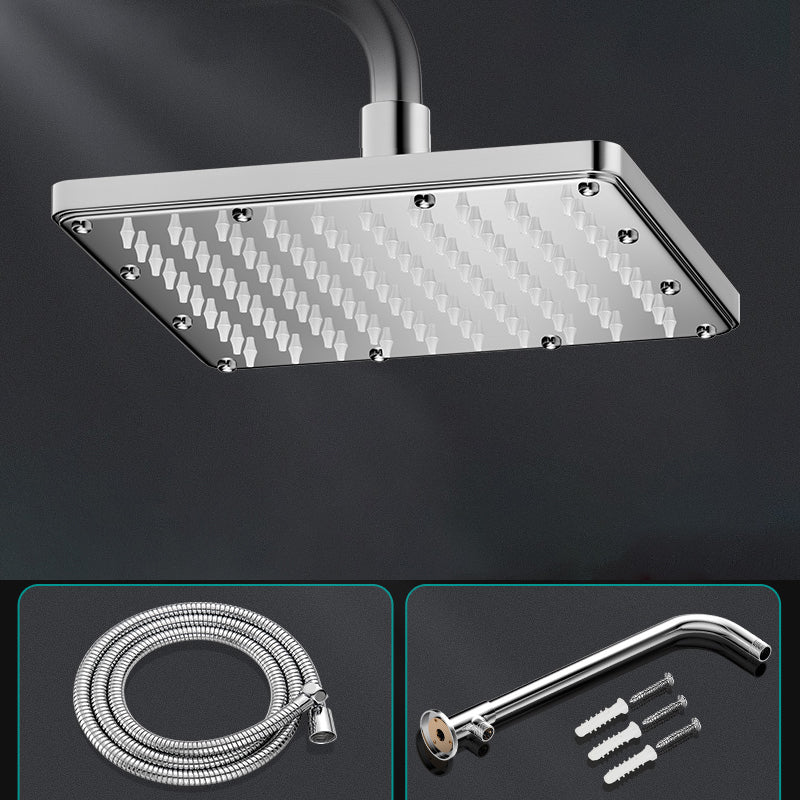 Rynx | Modern Showerhead Combination Double Showerhead Polished Stainless Steel Wall Mounted Showerhead