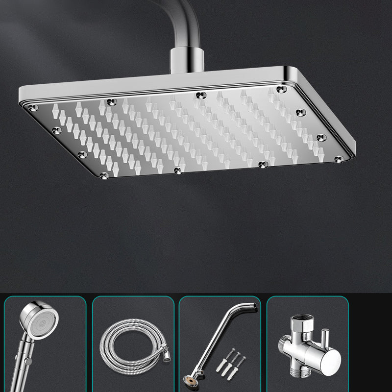 Rynx | Modern Showerhead Combination Double Showerhead Polished Stainless Steel Wall Mounted Showerhead