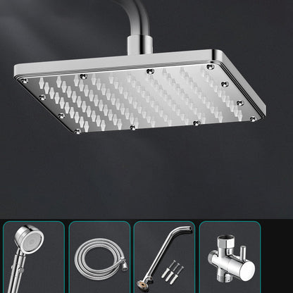 Rynx | Modern Showerhead Combination Double Showerhead Polished Stainless Steel Wall Mounted Showerhead