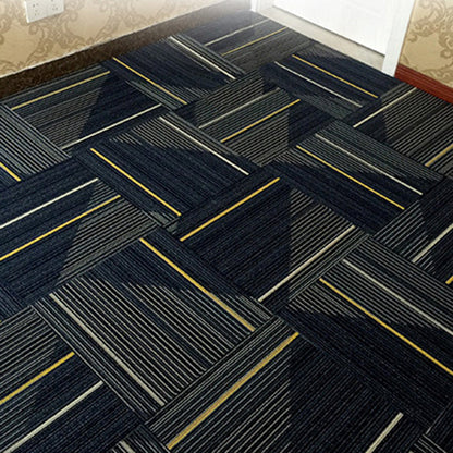 Rynx | Dark Color Level Loop Carpet Tile Non-Slip Self-Adhesive Indoor Office Carpet Tiles