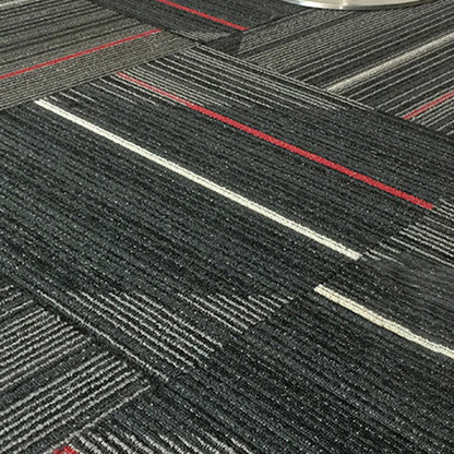 Rynx | Dark Color Level Loop Carpet Tile Non-Slip Self-Adhesive Indoor Office Carpet Tiles