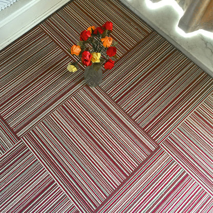 Rynx | Dark Color Level Loop Carpet Tile Non-Slip Self-Adhesive Indoor Office Carpet Tiles