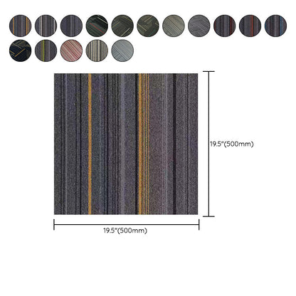 Rynx | Dark Color Level Loop Carpet Tile Non-Slip Self-Adhesive Indoor Office Carpet Tiles