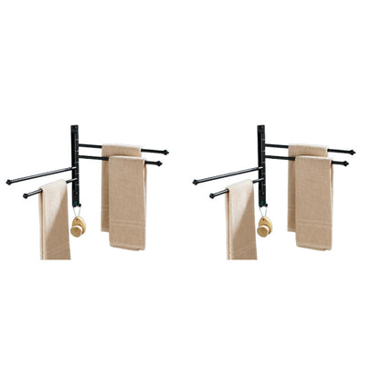 Rynx | 2-Piece Stainless Steel Towel Bar Modern 13.6" B Bathroom Accessory Set