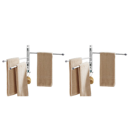 Rynx | 2-Piece Stainless Steel Towel Bar Modern 13.6" B Bathroom Accessory Set