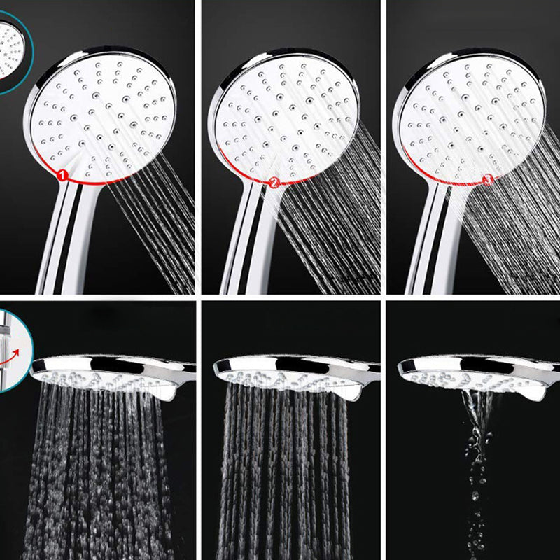 Rynx | Silver Dual Shower Head 3 Settings Medium Flow Wall Mounted Shower Head