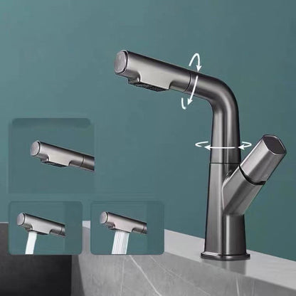 Rynx | Modern Centerset Bathroom Faucet Single Color Copper Sink Faucet