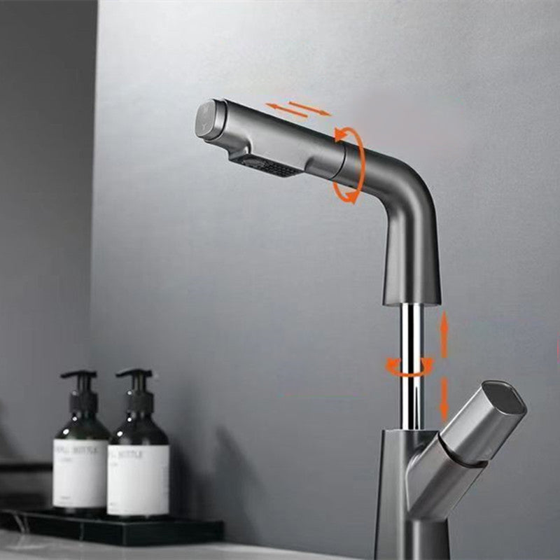 Rynx | Modern Centerset Bathroom Faucet Single Color Copper Sink Faucet