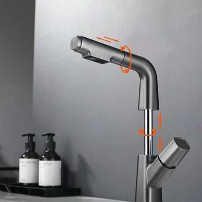 Rynx | Modern Centerset Bathroom Faucet Single Color Copper Sink Faucet