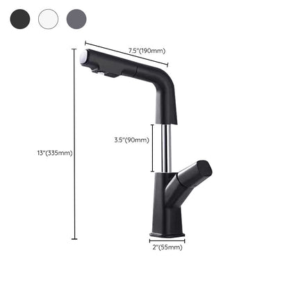 Rynx | Modern Centerset Bathroom Faucet Single Color Copper Sink Faucet