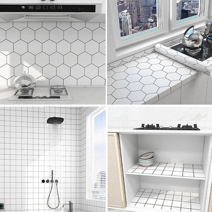 Rynx | Modern Mosaic Tiles Smooth Peel & Stick Backsplash Wallpaper for Kitchen