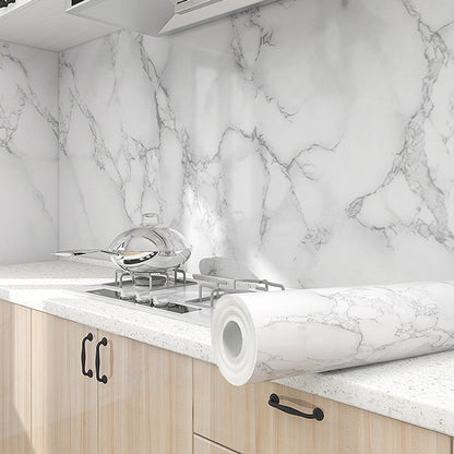 Rynx | Modern splash guard tile waterproof marble print peel and stick tile for the kitchen