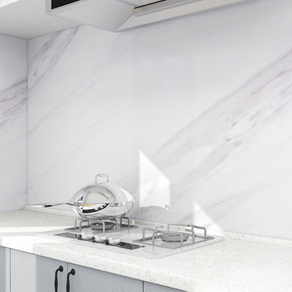 Rynx | Modern splash guard tile waterproof marble print peel and stick tile for the kitchen