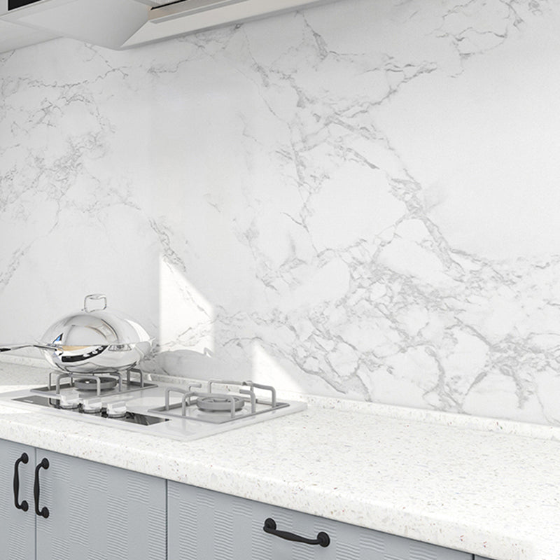 Rynx | Modern splash guard tile waterproof marble print peel and stick tile for the kitchen