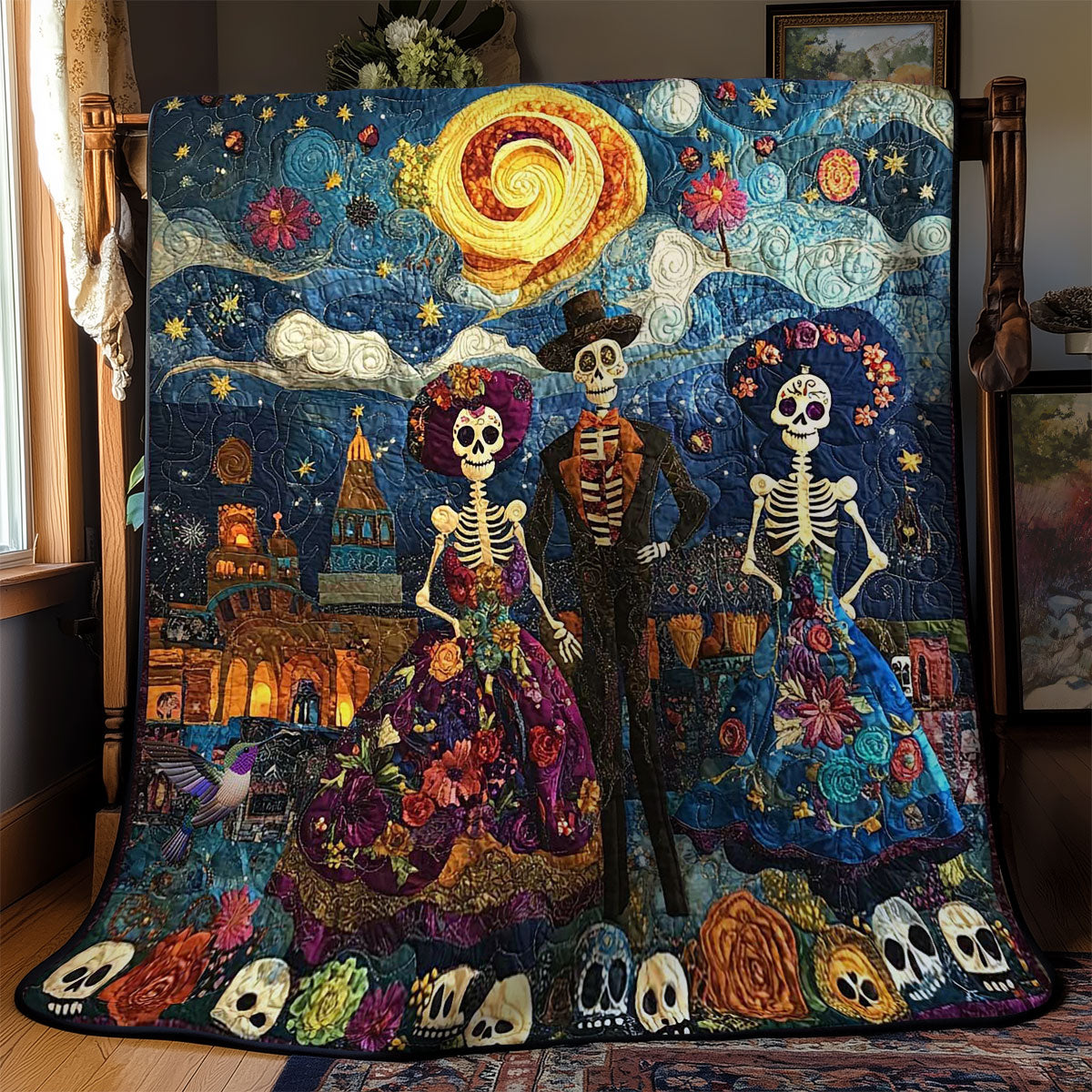 Rynx | Day of the Dead Cosmic Blanket