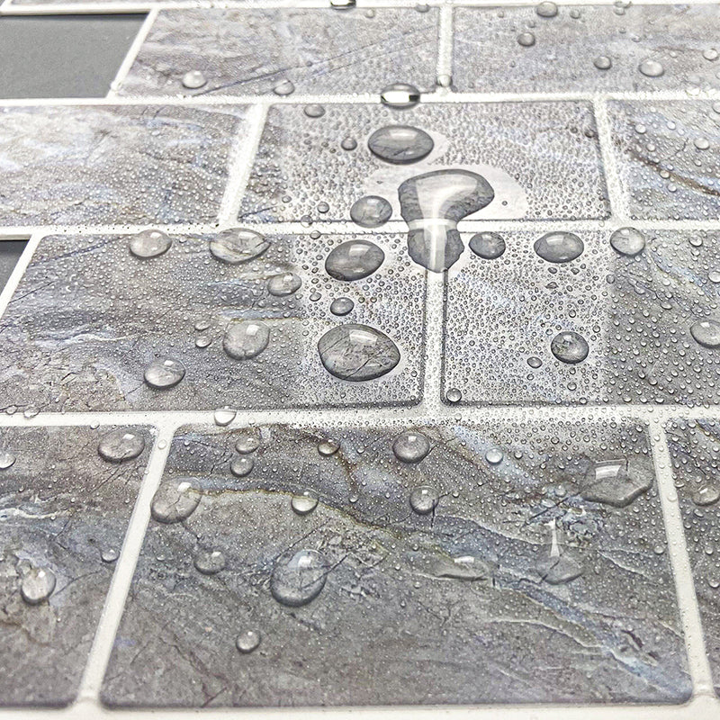 Rynx | Peel and Stick Tiles Subway Rectangle Waterproof PVC Tile-Peel & Stick for the Kitchen 10-Pack