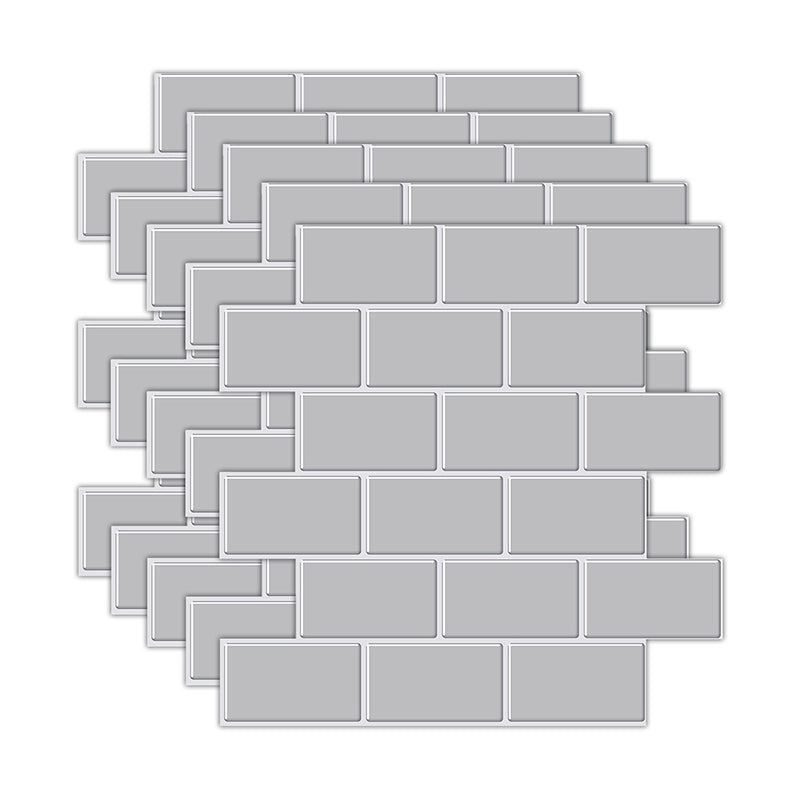 Rynx | Peel and Stick Tiles Subway Rectangle Waterproof PVC Tile-Peel & Stick for the Kitchen 10-Pack