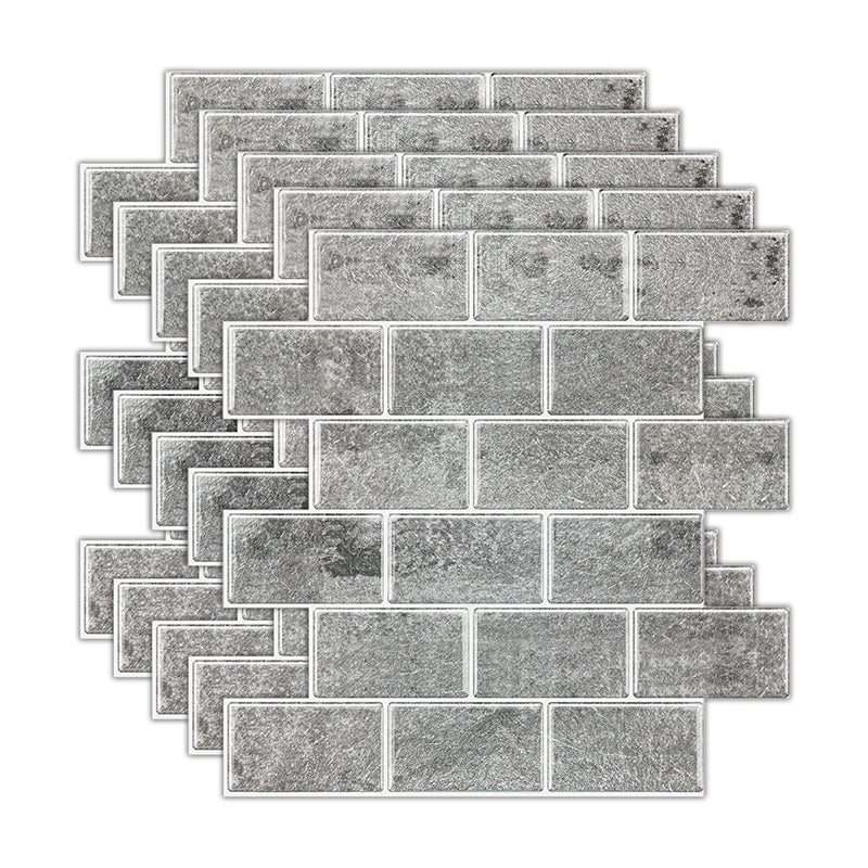 Rynx | Peel and Stick Tiles Subway Rectangle Waterproof PVC Tile-Peel & Stick for the Kitchen 10-Pack