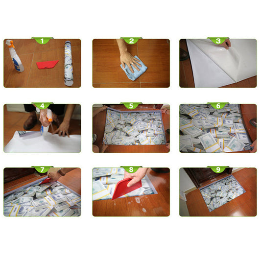 Rynx | Modern Style Square PVC Flooring Stone Design Peel and Stick Vinyl Flooring