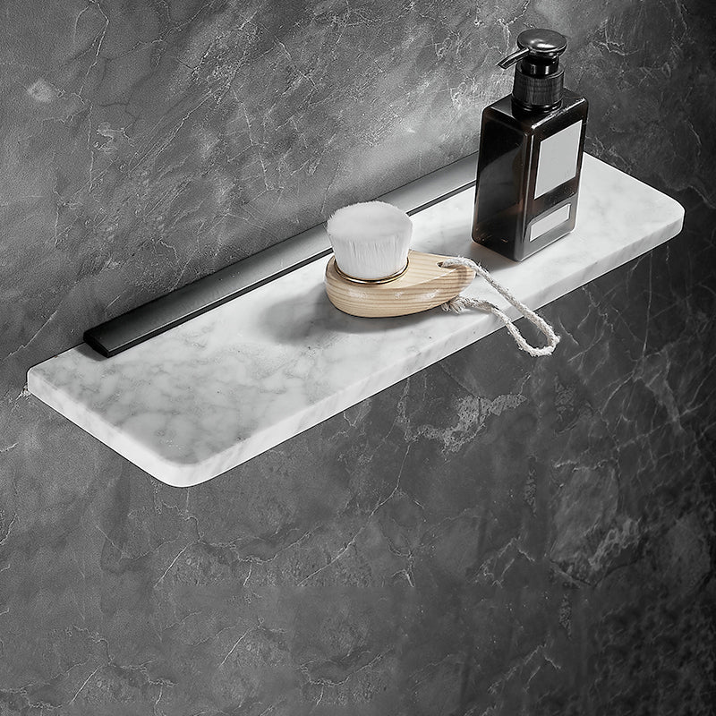 Rynx | Metal and Marble Bathroom Hardware Set as a Single Piece or as a Set in Black