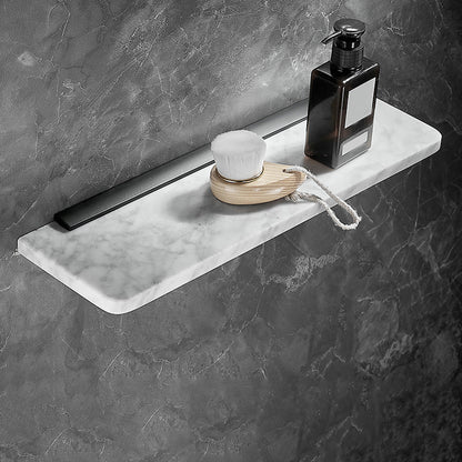 Rynx | Metal and Marble Bathroom Hardware Set as a Single Piece or as a Set in Black